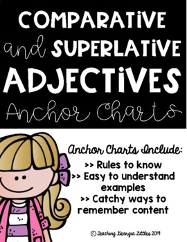 Preview of Adjectives (Comparative & Superlative) [Anchor Chart]