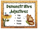 Demonstrative Adjective Task Cards - This, That, These, Those