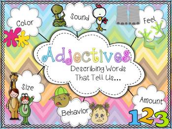 Preview of Adjectives {Describing Word Activity}
