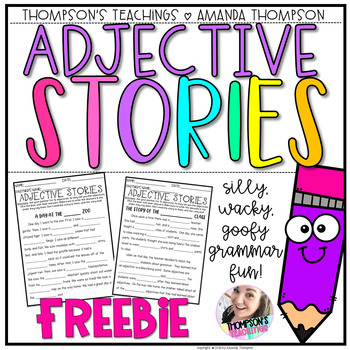 Preview of Adjectives Stories FREEBIE