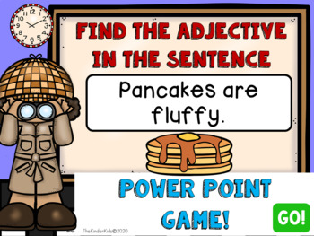 Preview of Adjectives: Find the Adjective that Describes the Noun PowerPoint Game