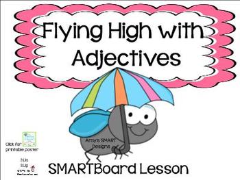 Preview of Adjectives: Flying High with Adjectives SMARTBoard Lesson