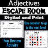 Adjectives: Grammar Escape Room - ELA (Parts of Speech Gam