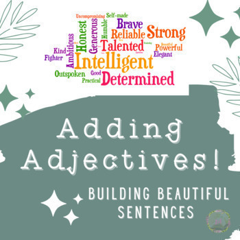 Preview of Adjectives Grammar Lesson Practice Quiz Rules