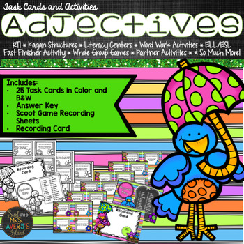 Preview of Adjectives:  Adjective Task Cards