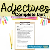 Adjectives Grammar Usage Unit for Middle or High School