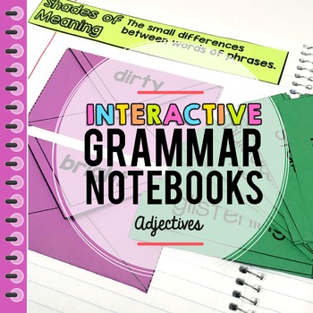 Preview of Adjectives Interactive Grammar Notebook