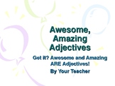 Adjectives: Interactive PowerPoint with Quizzes/Review