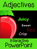 Adjectives Interactive PowerPoint with Worksheet