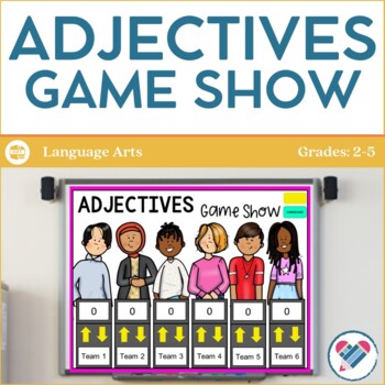 Preview of Adjectives Jeopardy-Style Review Game Show