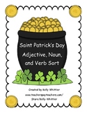 Adjectives, Nouns, and Verbs St. Patrick's Day Word Sort