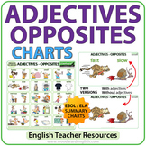 Adjectives Opposites in English - Charts