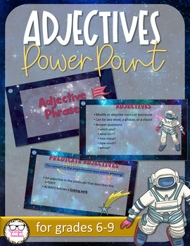 Preview of Adjectives PowerPoint Mini Lessons - CCSS Aligned