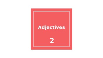 Preview of Adjectives Powerpoints Multiple Choice Powerpoint 2 (Grade 3-4)