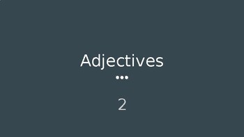 Preview of Adjectives Powerpoints Multiple Choice Powerpoint 2 (Grade 5-6)