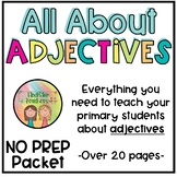 Adjectives Practice Pack | NO PREP