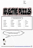Adjectives Puzzle Set (People Adjectives)
