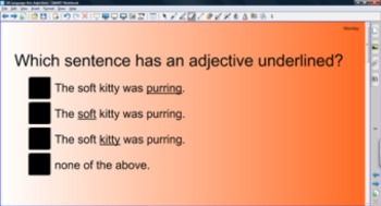 Preview of Adjectives - SMARTBoard lesson