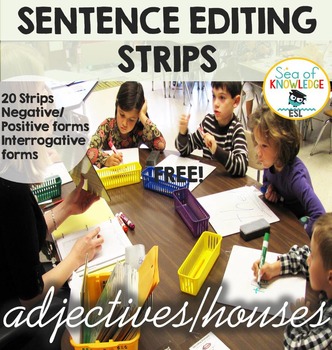 Adjectives Worksheet - Sentences by ESL World - Super ESL Teaching