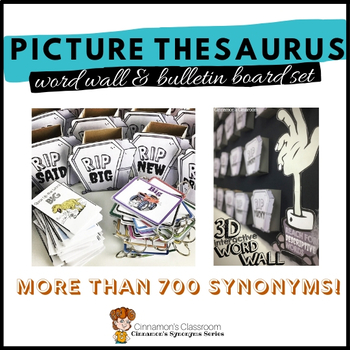 Preview of Picture Thesaurus for Boring Words | Synonyms | Word Wall & Bulletin Board Set