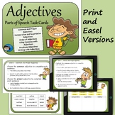 Adjectives Task Cards - Print and Easel Versions