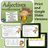 Adjectives Task Cards and Google Slides