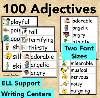 Preview of Adjectives Word Wall
