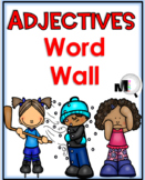 Adjectives List 100 Adjectives Word Wall with Pictures