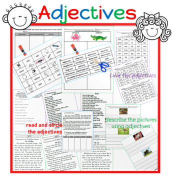 Preview of Adjectives for Second Grade