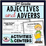 Adjectives and Adverbs Worksheets Station Centers and Game