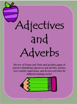 Preview of Adjectives and Adverbs Activity Packet