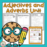 Adjectives and Adverbs Unit - No Prep Worksheets and Posters