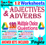 Adjectives and Adverbs Worksheets. Fillable Grammar Practi