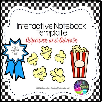 Preview of Adjectives and Adverbs for Interactive Notebooks!