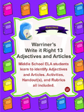 Adjectives and Articles: Warriner's Write it Right 13