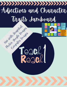 Preview of Adjectives and Character Traits Jamboard