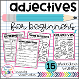 Adjectives for Beginners Practice Sheets