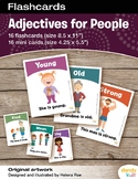 Adjectives for People Flashcards / Set of 16 / Printable