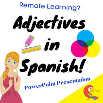 Preview of Adjectives in Spanish Power Point Presentation