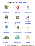 Adjectives in Spanish Word searches / Wordsearches