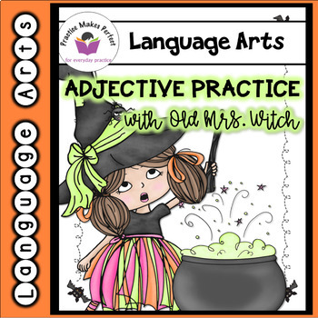 Preview of Adjectives with Old Mrs. Witch