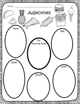 Preview of Adjectives worksheet