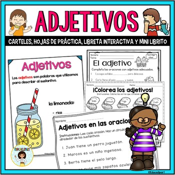 Preview of Adjetivos (Spanish Adjectives Unit)