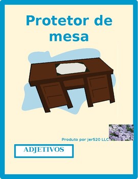 Preview of Adjetivos (Portuguese Adjectives) Desk Mat