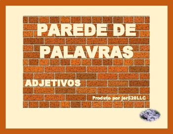 Preview of Adjetivos (Portuguese Adjectives) Word Wall