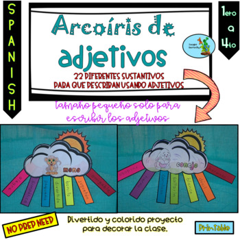 Preview of Adjetivos Gramatica Proyecto Adjectives Grammar Spanish Activities Project