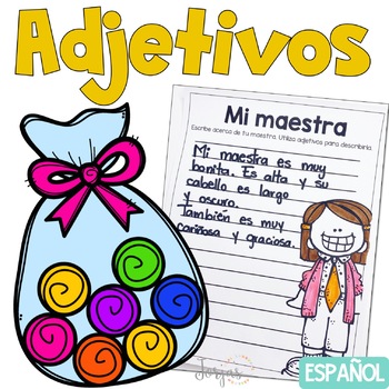 Preview of Adjetivos actividades Adjectives in Spanish Printable Worksheets and Activities