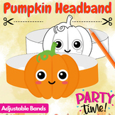 Adjustable Pumpkin Headband, Crown Templates for thanksgiv