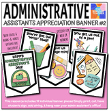 Administrative Assistants Appreciation Banner 2 - Winsome Teacher