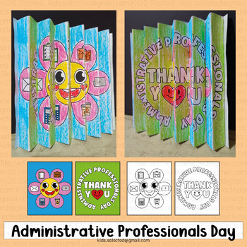 Preview of Administrative Professionals Day Activities Bulletin Board Agamograph Craft Art